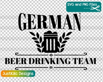 Oktoberfest SVG - PNG - German Beer Drinking Team Clipart