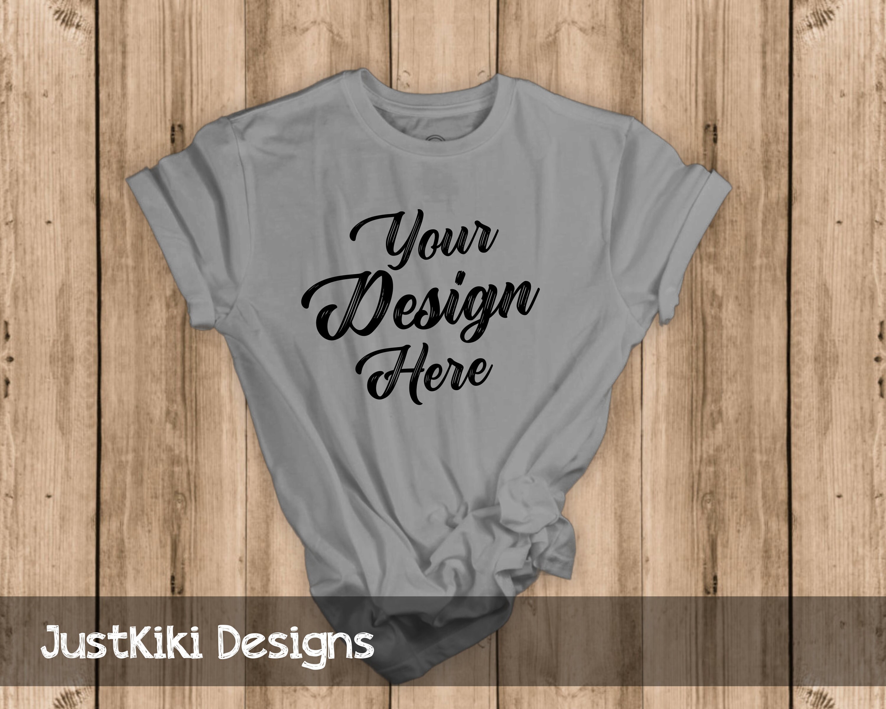 Download T Shirt Mockup Flat Lay Shirt Gray Shirt Mock Up Wood Etsy