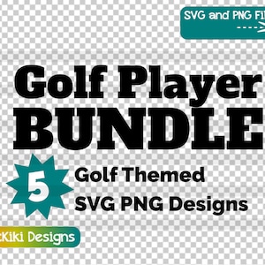 Lot de golf SVG, clipart PNG golfeur, cadeau de retraite de golf, téléchargements Cricut, fichier numérique, téléchargement immédiat