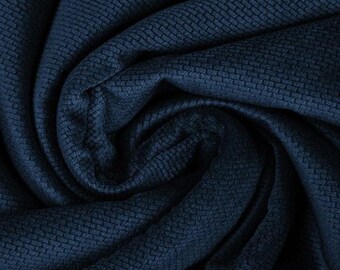 Navy Blue Plush Velvet Fabric: Soft Minky for Baby Bedding (63" Wide)