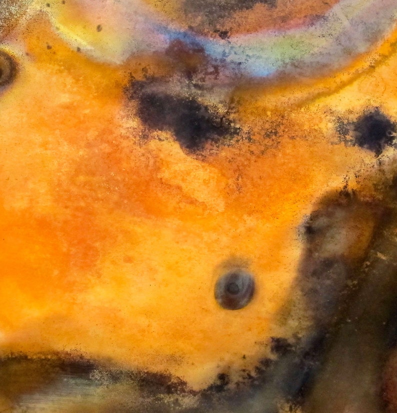 This Flame Painting Copper Art Work is an Abstract Expression of Souls