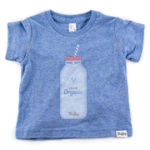 I Drink Organic Hipster Tri Blend Baby T Shirt image 2