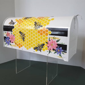 Honeybee hand painted mailbox