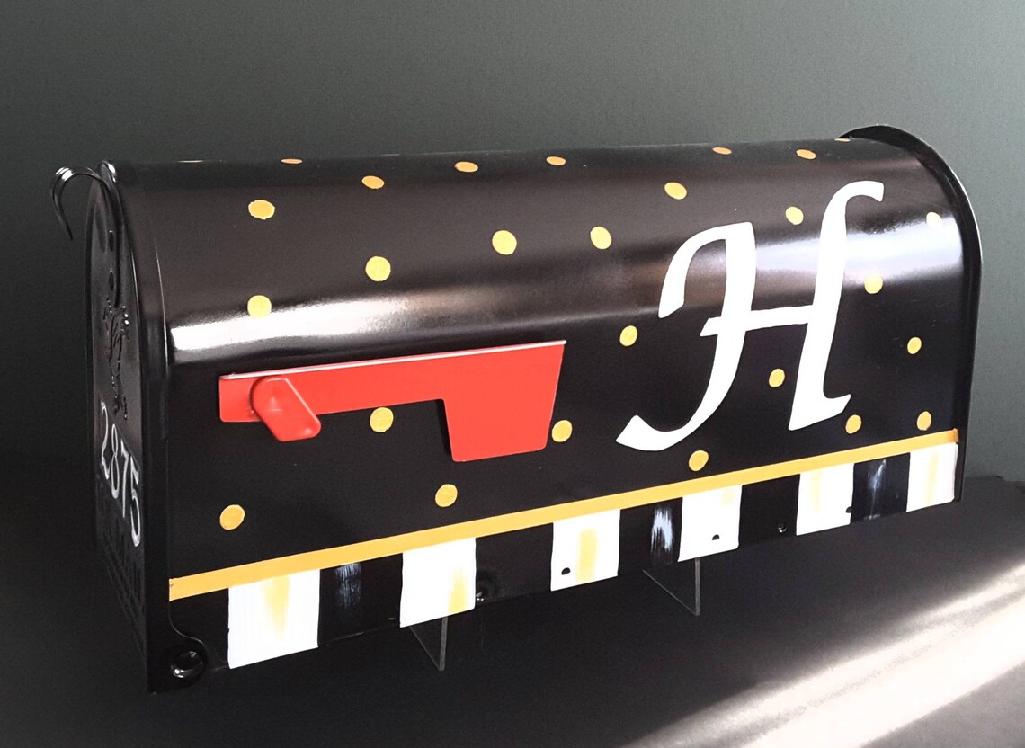 Personalized Hand Painted Mailbox Etsy