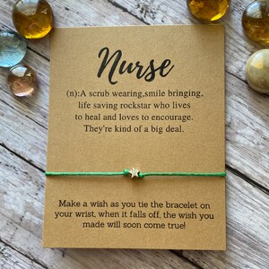 Nurse Wish Bracelet: Essential Worker Thank You Gift