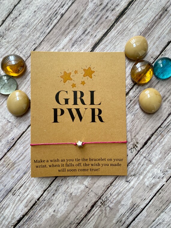 Team Gift Party Favor Girl Power Bracelet Feminist