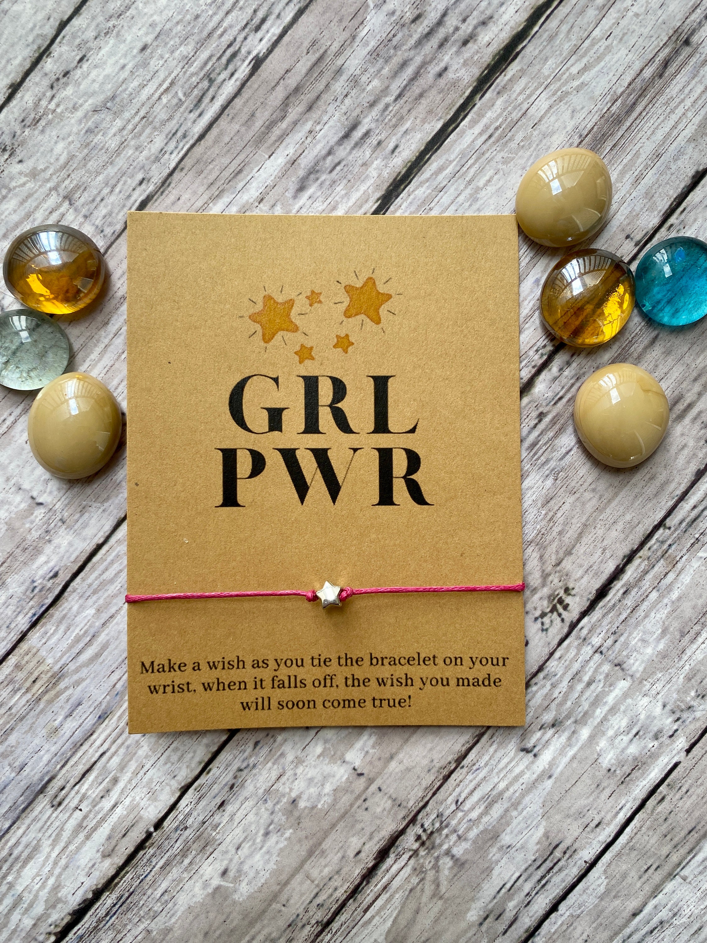 Team Gift Party Favor Girl Power Bracelet Feminist