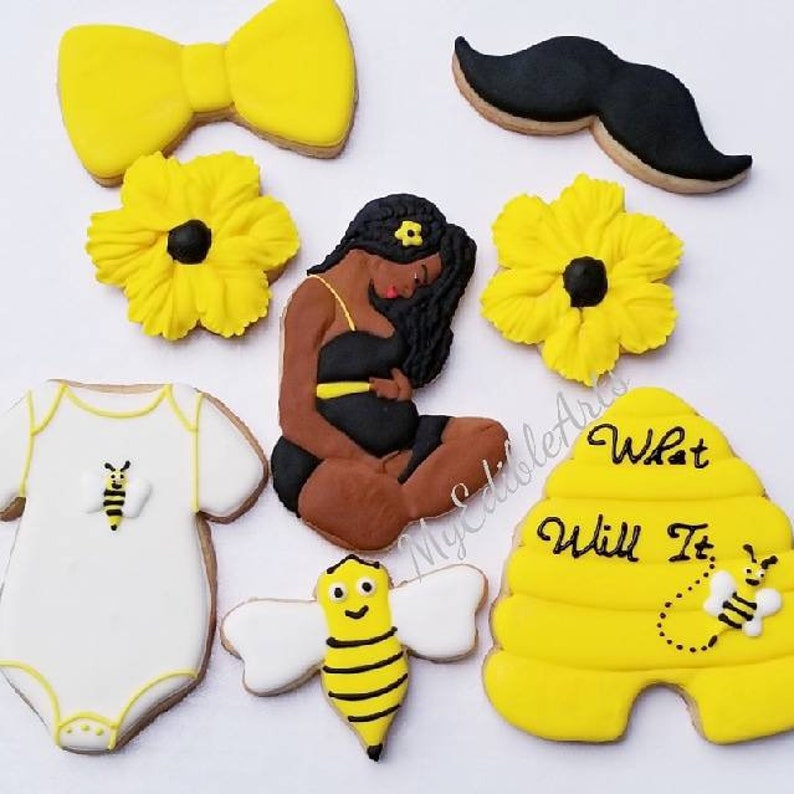 What Will It Bee Baby Shower Cookies 16 Pieces Etsy What Will It Bee Baby Shower Cookies 16 Pieces Etsy