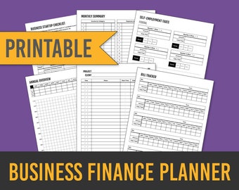 Finansplanerare för företag: Inkomster, utgifter, skatter (utskrivbar PDF)