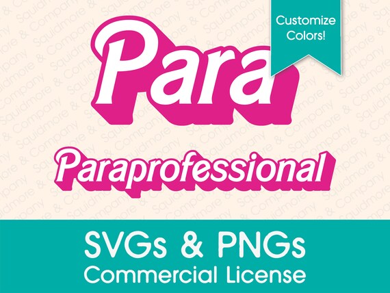 Paraprofessional Hot Pink 3D Font: SVG PNG, Canva Compatible