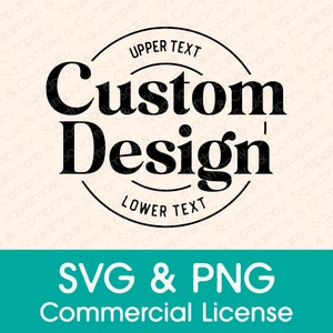 Aangepast dubbel cirkellogo-ontwerp//Canva-compatibele SVG//afdrukklare PNG//commerciële licentie