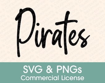 Piraten PNG SVG // Minimalistischer Schulgeist // Game Day Design // Canva kompatibel // Print-Ready Sublimation // Kommerzielle Lizenz