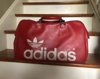 vintage leather adidas bag