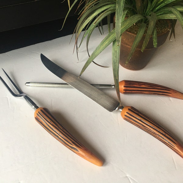 Meat Carving Set Etsy