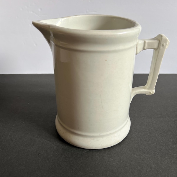 Jarra de cerámica Burford Bros tipo loza blanca, jarrón de porcelana estilo casa de campo, jarra de hotel Bintage