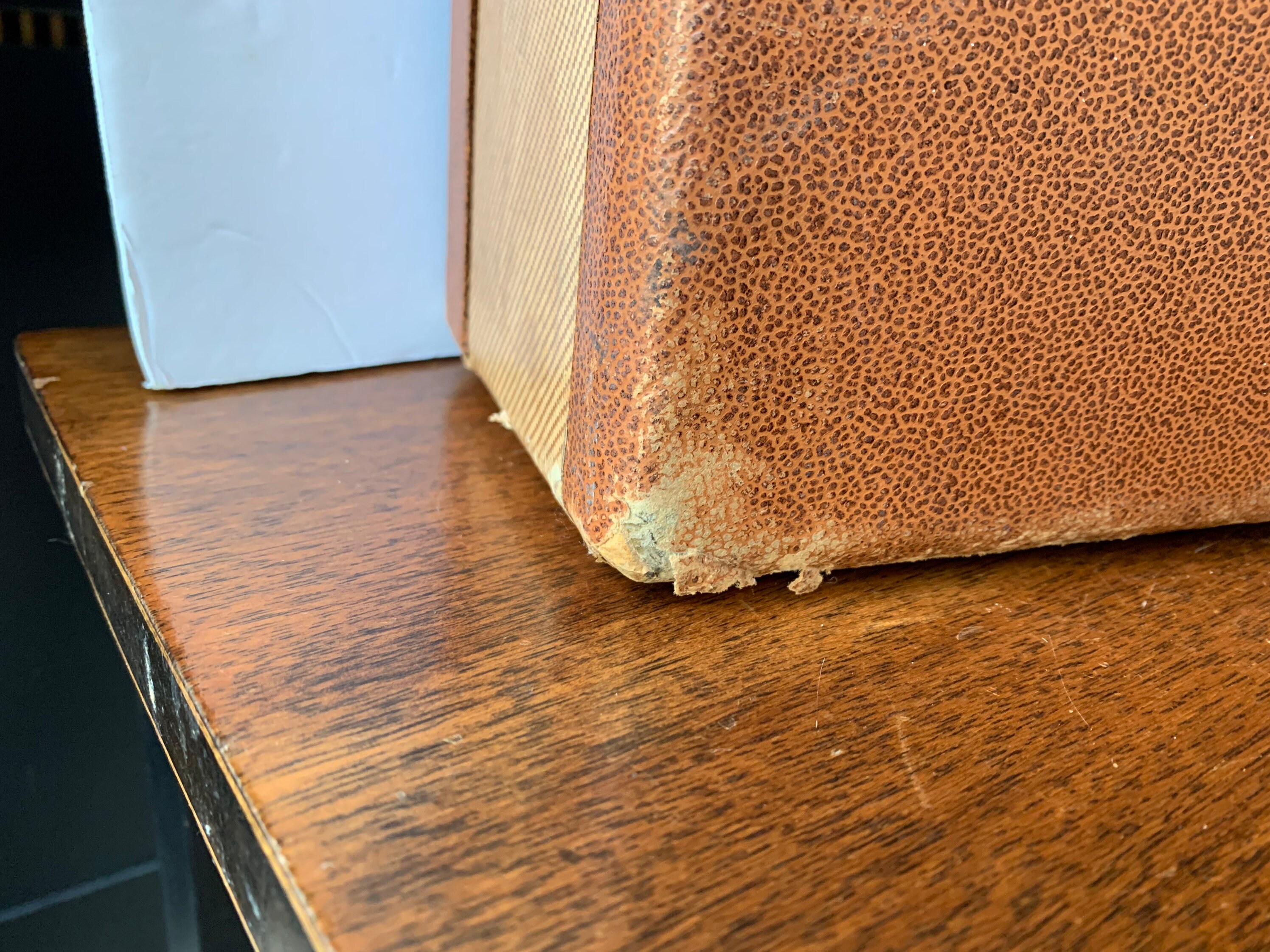 Caja de equipaje vintage caja de equipaje cuero caja dura | Etsy