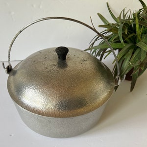 Club Aluminum USA 4.5 Qt Dutch Oven Soup Pot Yellow Harvest Gold