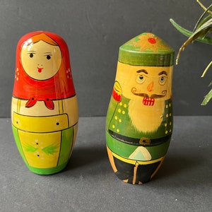 Vintage Russian Matryoshka Doll  Set