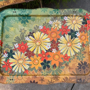 vintage folding tv tray tables