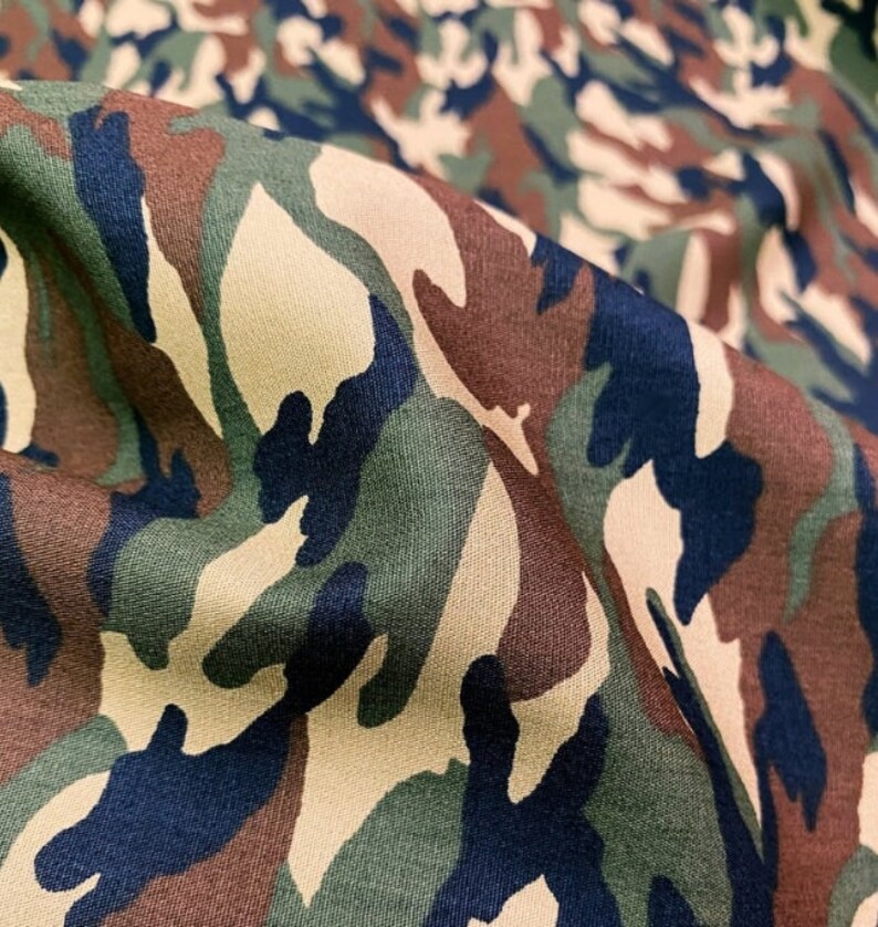Army Camouflage Fabric Army Fabric Green Camo Cotton Dark - Etsy