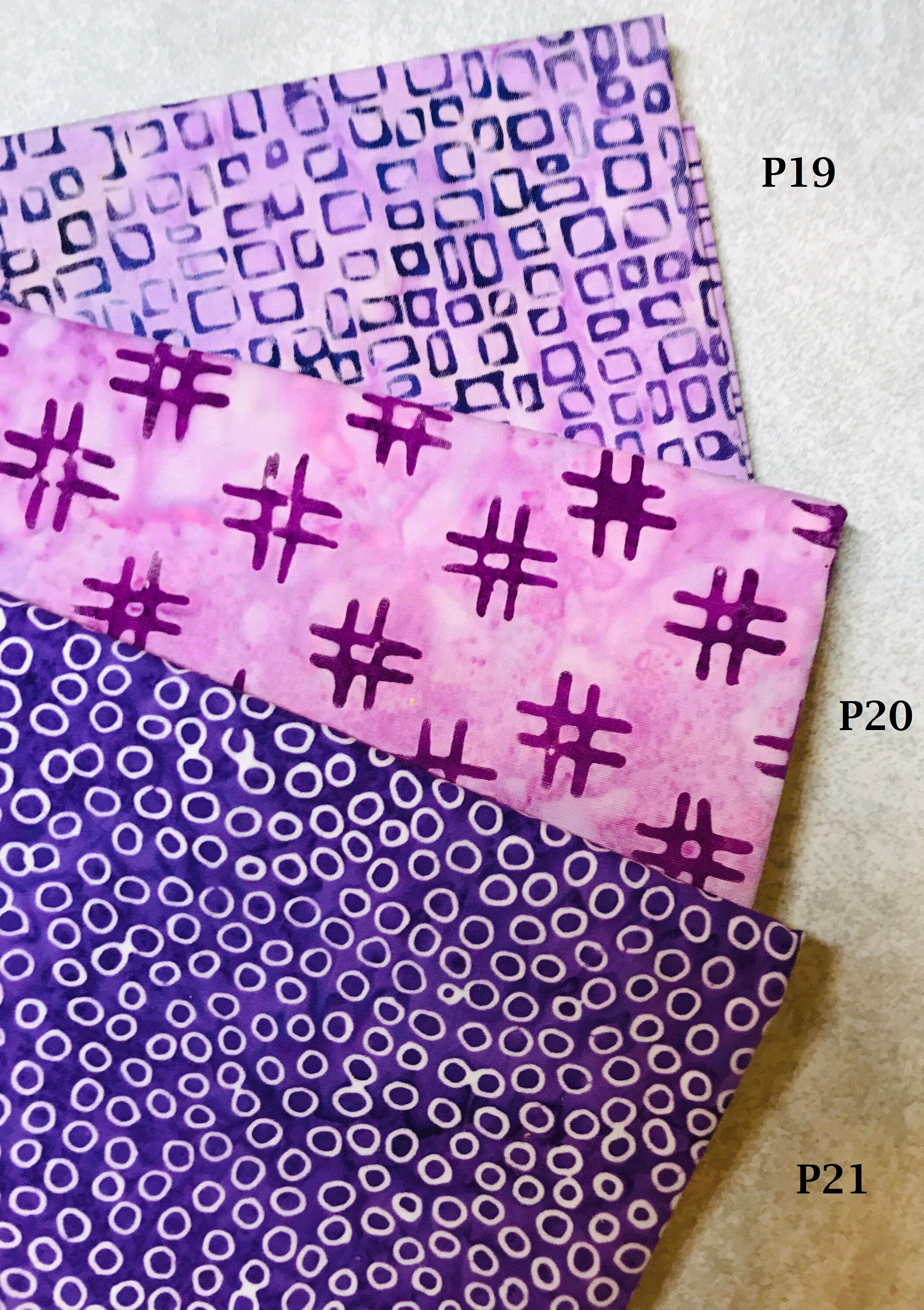Pink/purple Batik Fabric Colorful Batik Fat Quarters - Etsy