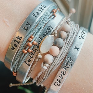 Customized Stamped Cuff Bracelet | Personalized Stamped Cuff Bracelet