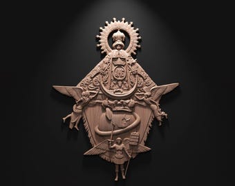 Virgen de Juquila Oaxaca Archivo STL grabado en Router CNC