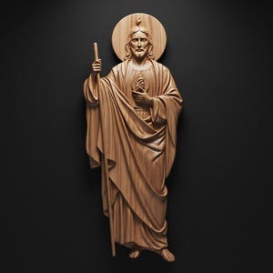 STL San Judas Tadeo Grabado Router CNC (UPDATED)