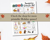 Printable Thanksgiving Scavenger Hunt Game, Printable Thanksgiving Day Scavenger Hunt Game, Kids Scavenger Hunt, Childrens Scavenger Hunt