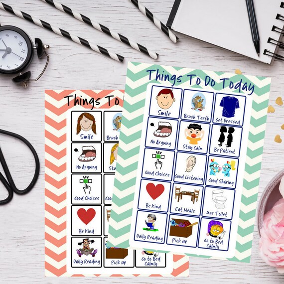 Daily Behavior Charts For Autistic Students