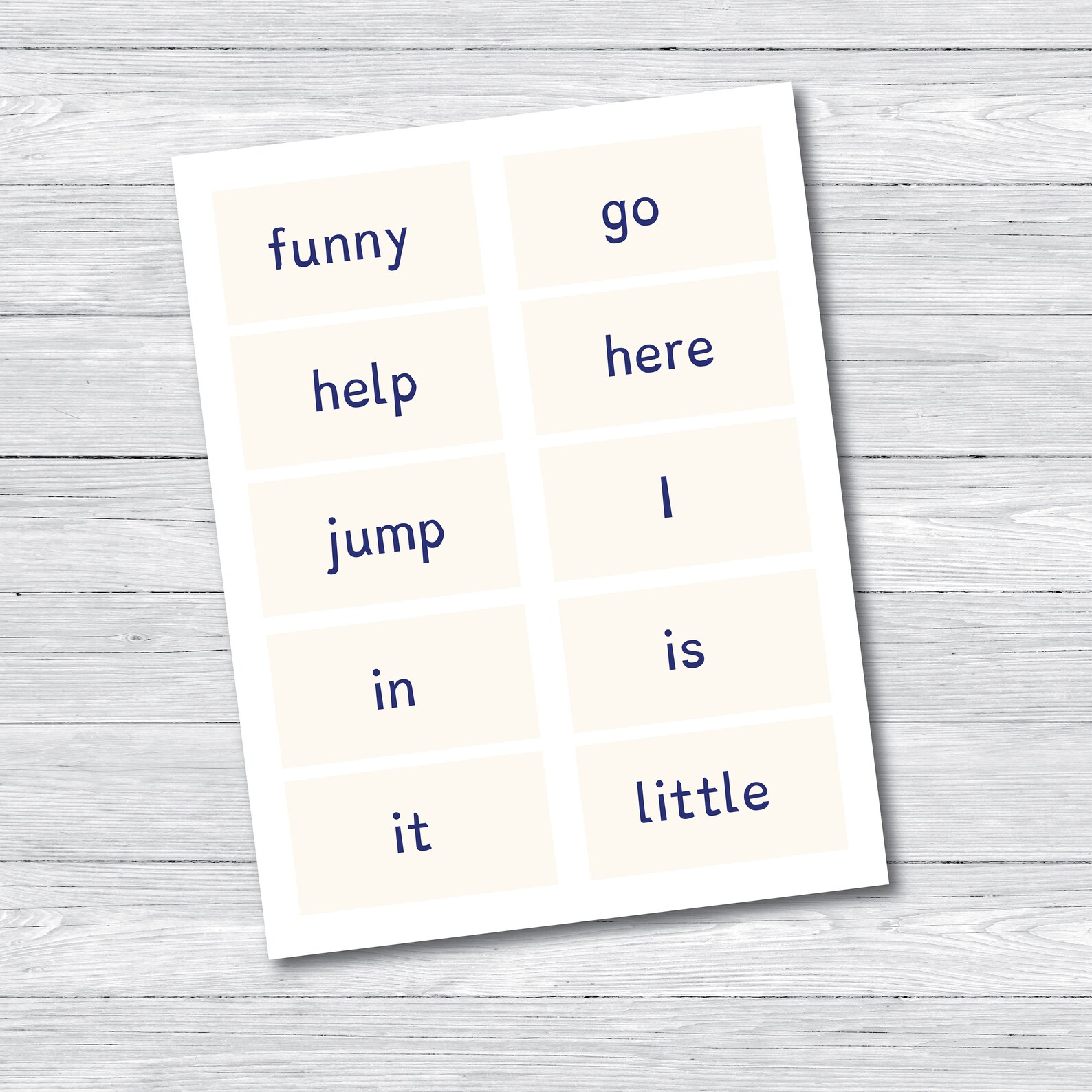 40 Printable Pre-primer Sight Word Dyslexia Flash Cards - Etsy Singapore