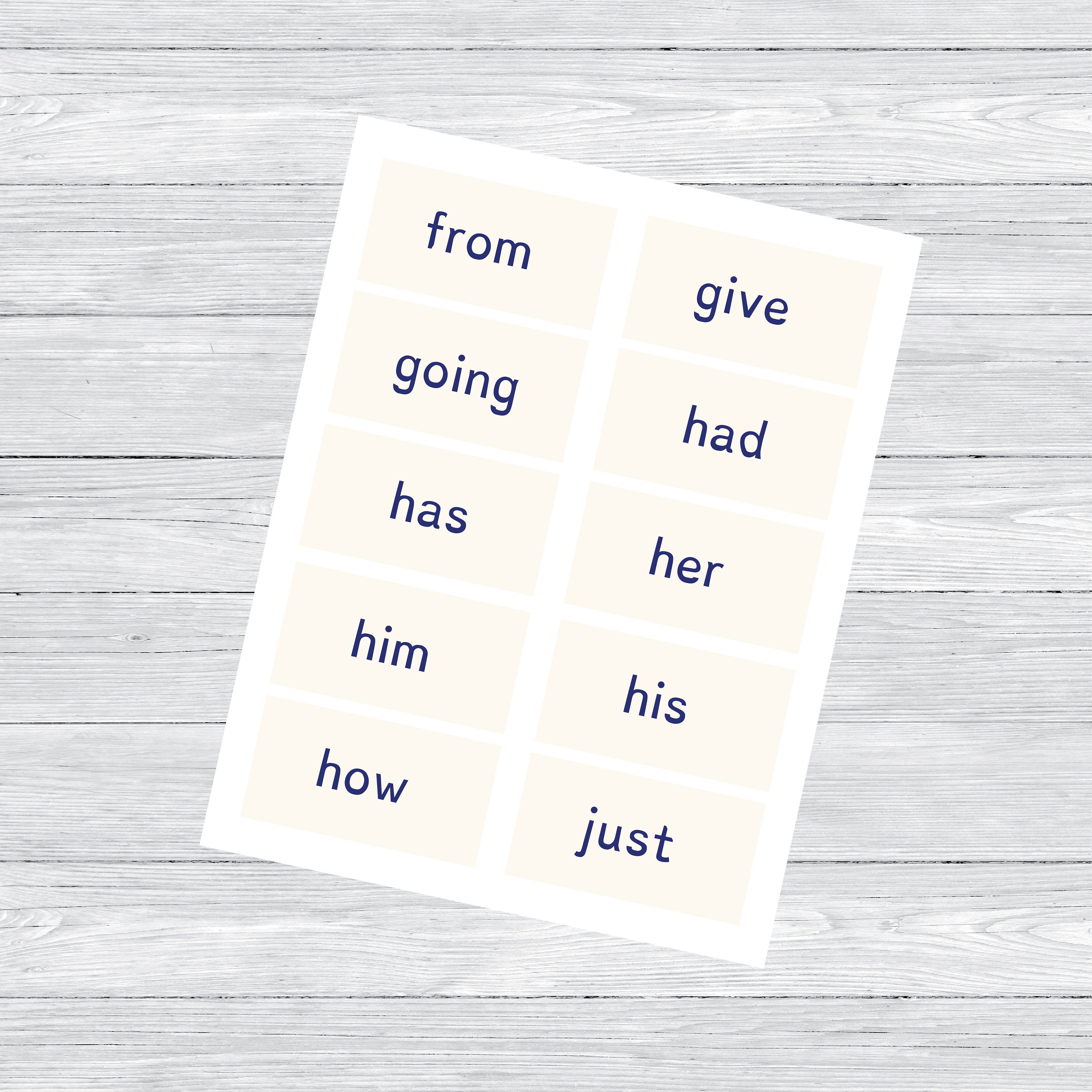 41 Printable Pre-primer Sight Word Dyslexia Flash Cards - Etsy
