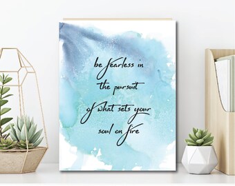 Alcohol Ink Painting, Watercolor Painting, Inspirational Quote Print, Watercolor Quote Print, Motivational Quote, Printable Wall Decor