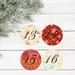 Red Printable Advent Printable Advent Calendar Countdown - Etsy