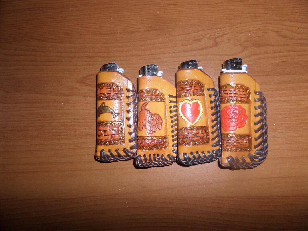 Lighter Case for BIC Lighter .hand Carved & Tooled Lighter Etsy