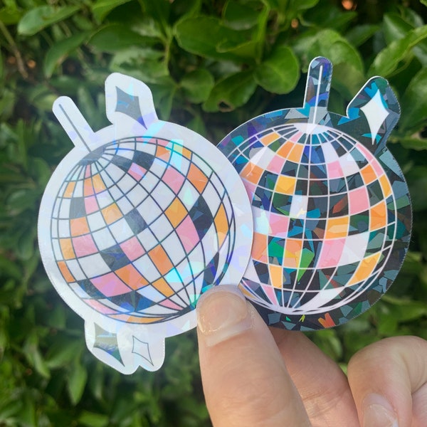 Disco Ball Holographic Sticker