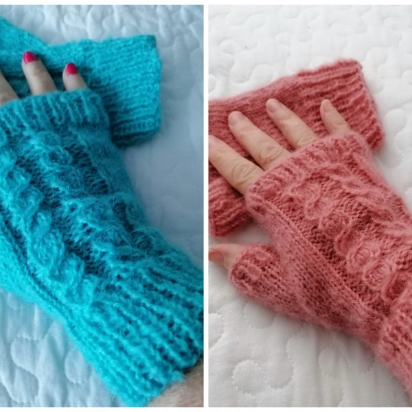 mitaines en alpaga, gants, moufles, manchettes, fingerless mitains