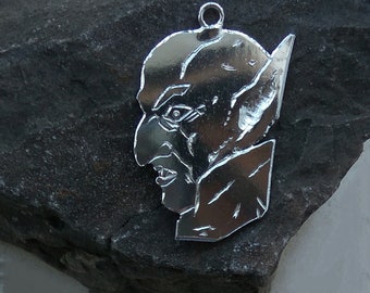 Nosferatu handmade silver pendant