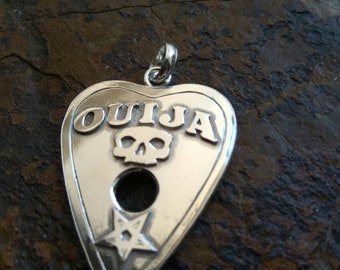 Ouija silver pendant