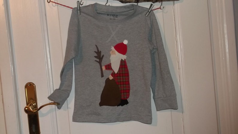 Shirt Winter Weihnachten Nikolaus benäht dawanda diy handmade Bild 1