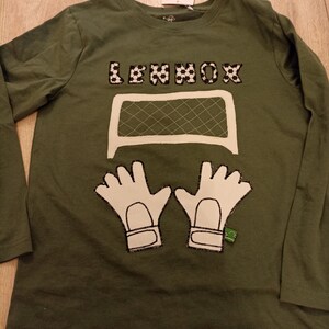 Shirt Football School Enrolment Schoolchild Stars sewn