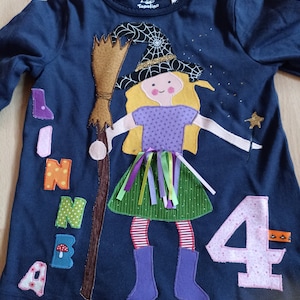 Shirt Birthday newly sewn Witch Wizard Handmade Wish Shirt