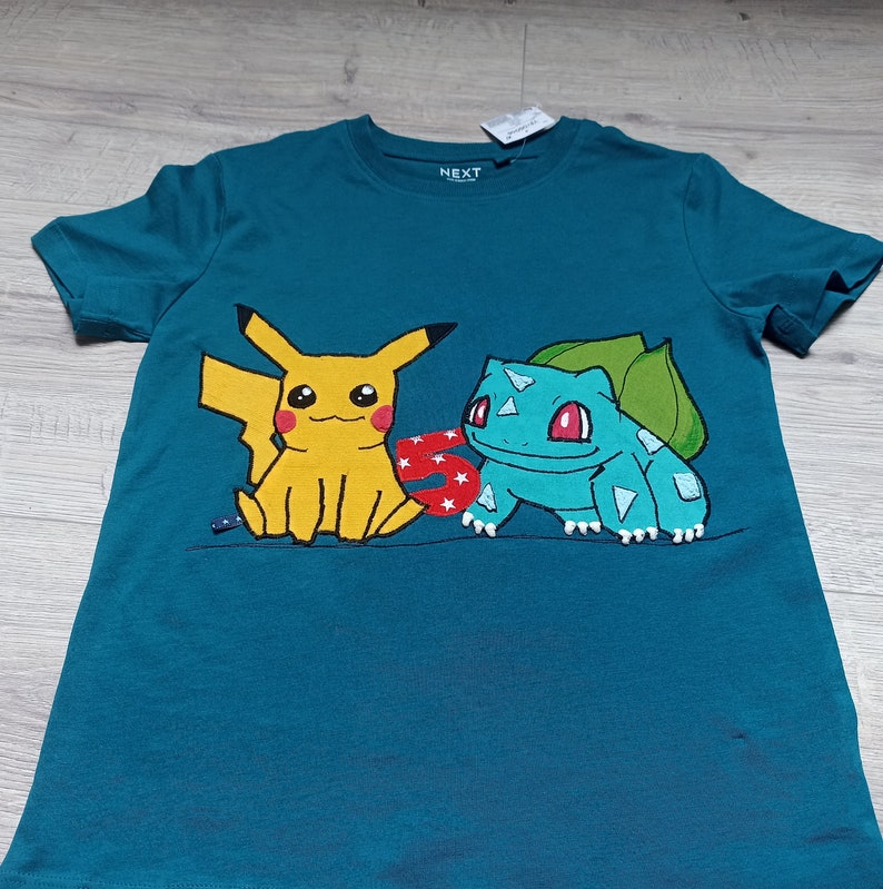 Shirt benäht Geburtstag neu Pokémon Ball bisa wunschshirt Bild 3