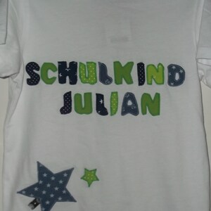 Shirt Applique School Child Sewn 2021