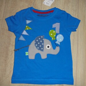 Geburtstagsshirt Elefant Ballons Wimpel Shirt benäht Bild 3