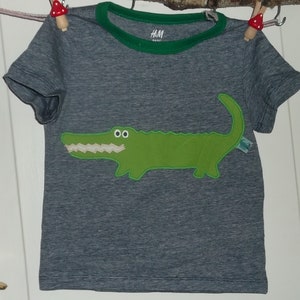 Shirt benäht Geburtstag Krokodil Bild 2