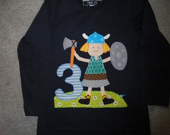 Shirt Viking Birthday Shirt Birthday Sewn New Handmade Wish Shirt