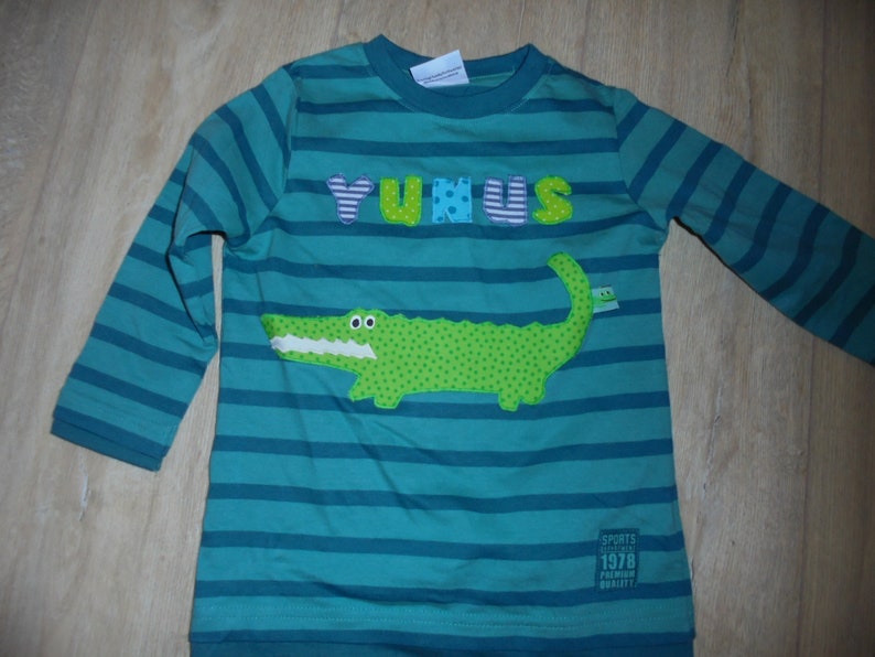 Shirt benäht Geburtstag Krokodil Bild 1