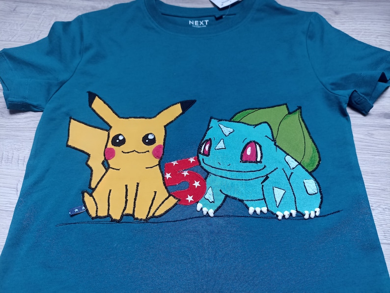 Shirt benäht Geburtstag neu Pokémon Ball bisa wunschshirt Bild 2