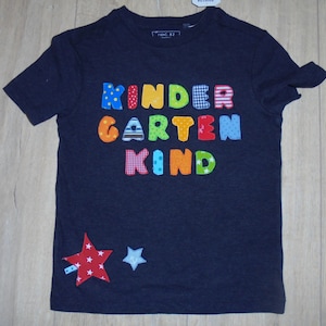 Shirt benäht Sterne Geburtstag Kindergarten Kindergartenkind Waldkind handmade